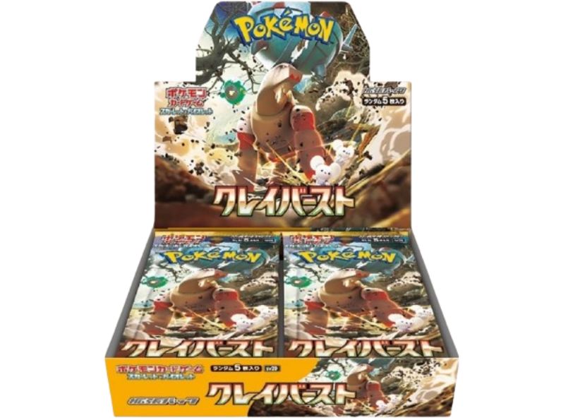 Display SV2D de la série Clay Burst, version japonaise, contenant 10 boosters de 10 cartes