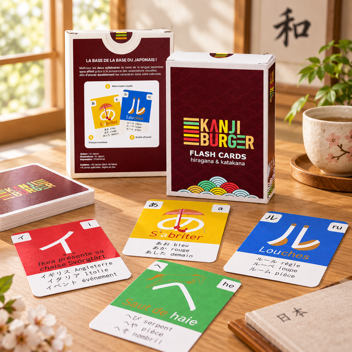 Kanji Burger – Flash Cards Hiragana & Katakana