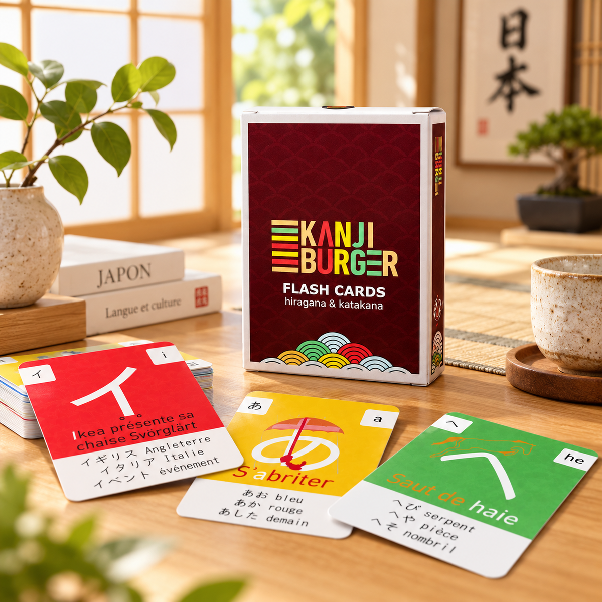 Kanji Burger – Flash Cards Hiragana & Katakana