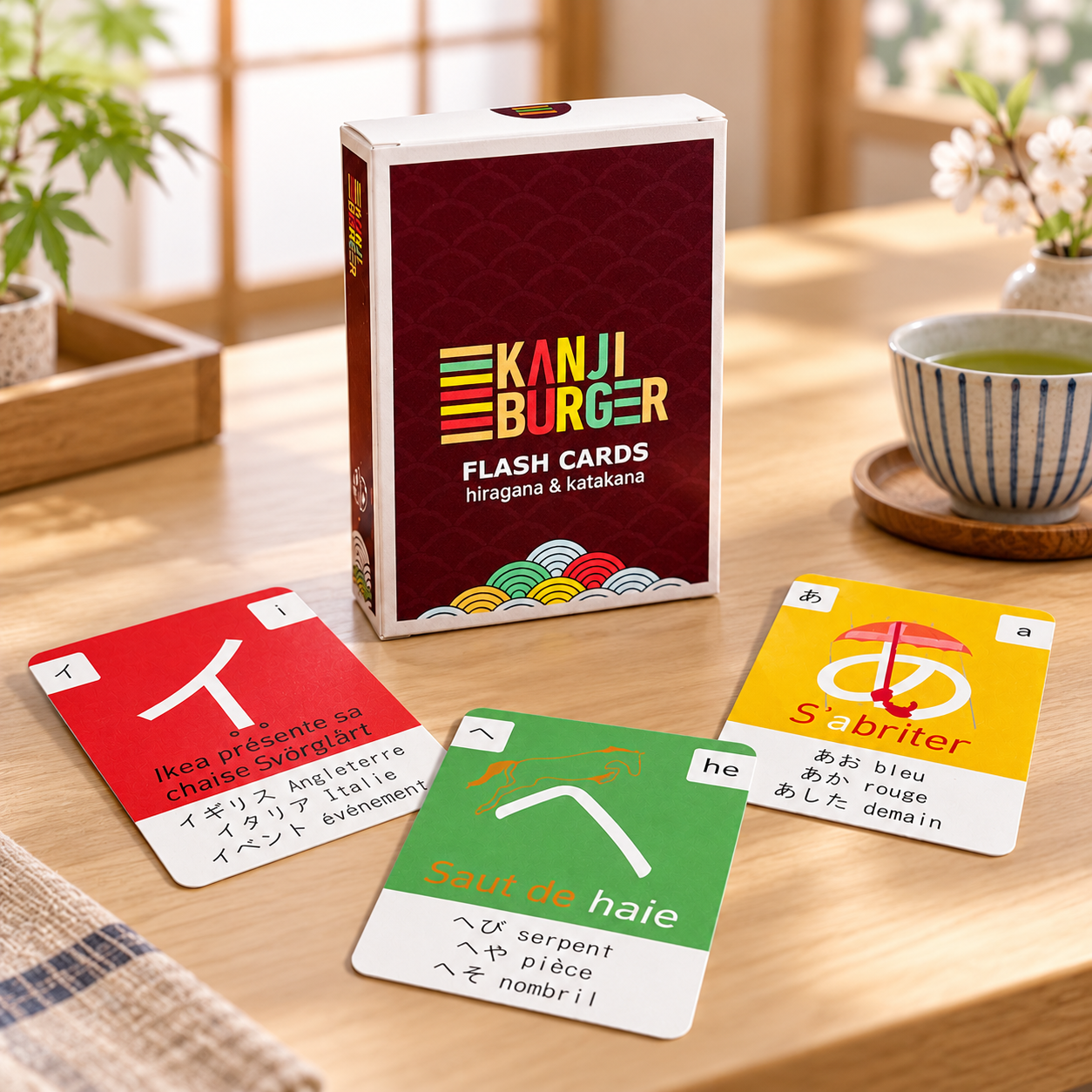 Kanji Burger – Flash Cards Hiragana & Katakana