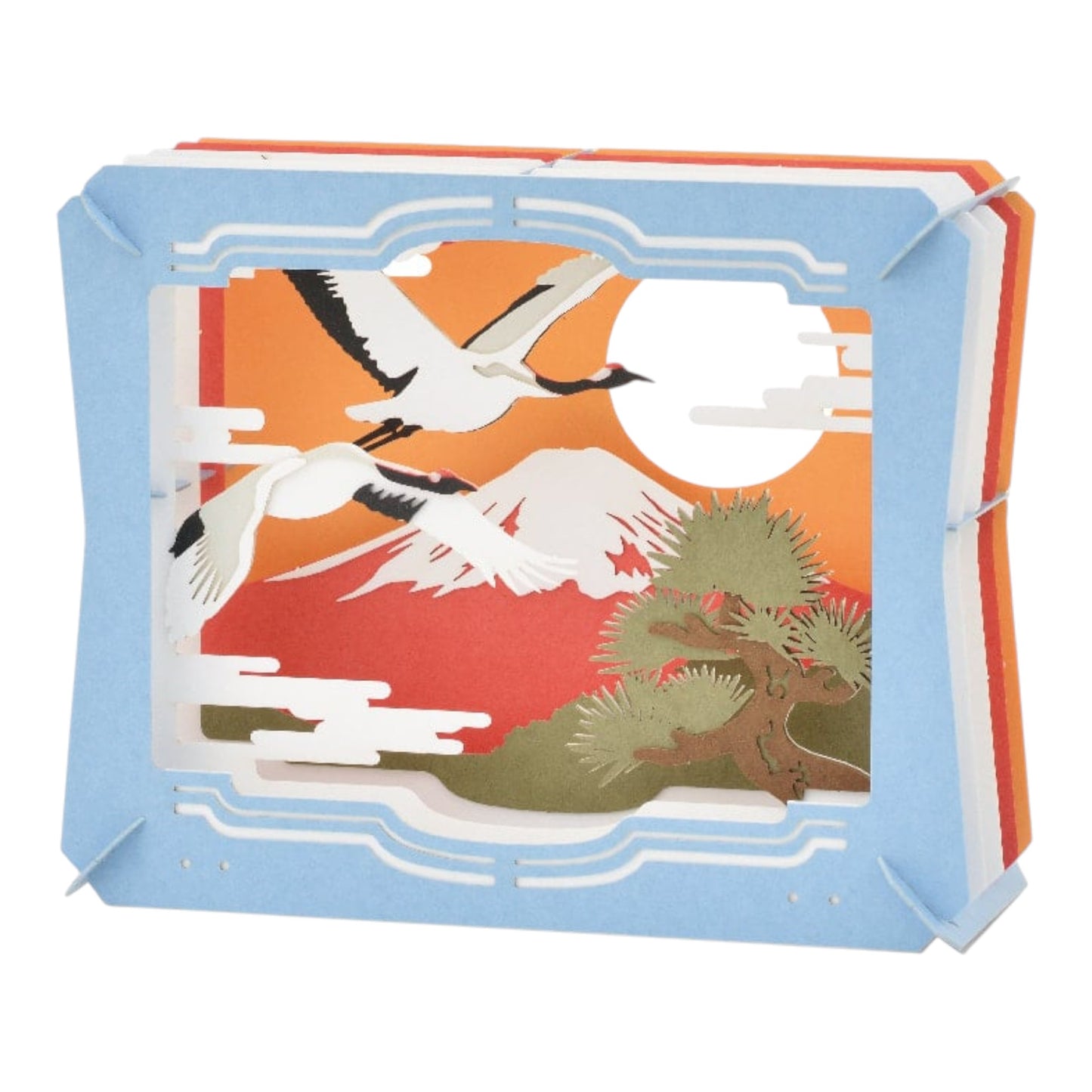 Théâtre en papier Mont Fuji & Grue