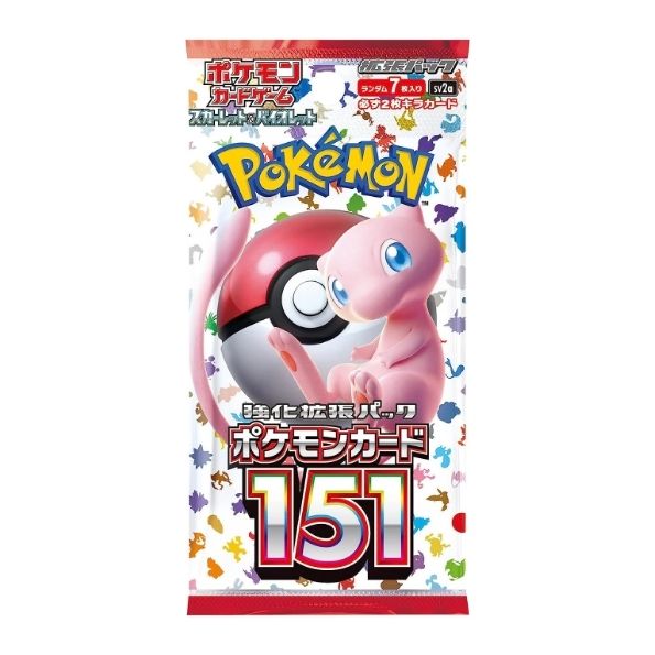 Booster Pokemon SV2A série Pokémon Card 151, contenant 10 cartes en version japonaise